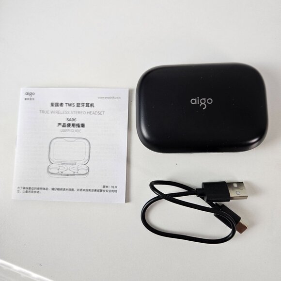 Aigo SA06 Wireless Bluetooth Earphones Ear Clip 70-Hour Battery ENC Noise Cancel - Picture 5 of 6